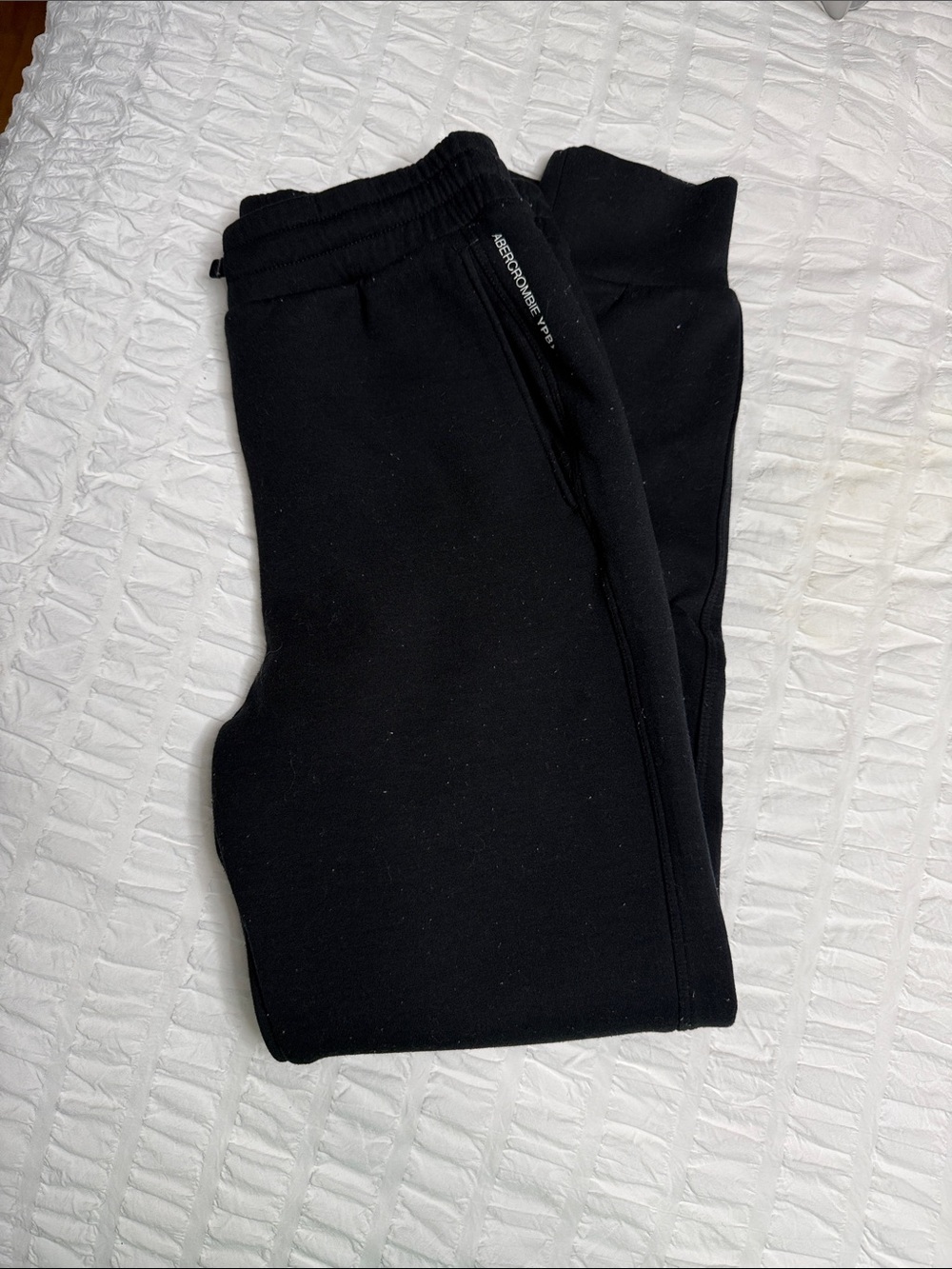 abercrombie kids Black Fleece Joggers